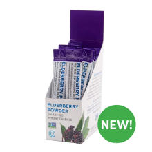 Organic sambucus elderberry powder vitamin C Zinc elderberry on the go stick drink mix